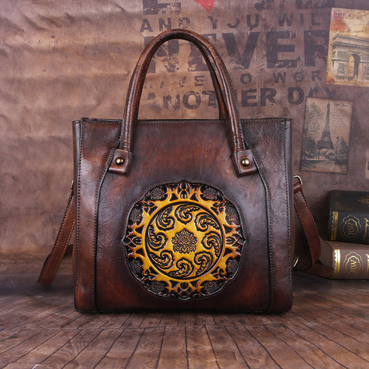 Bolso Bandolera Retro de Cuero Genuino - Diseño Vintage Portátil - Image 14