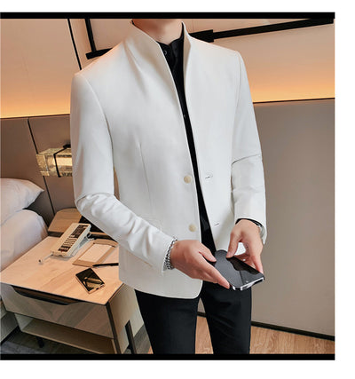 Blazer Slim Fit Ruoshuai para Hombre - Chaqueta Casual de Otoño - Image 32