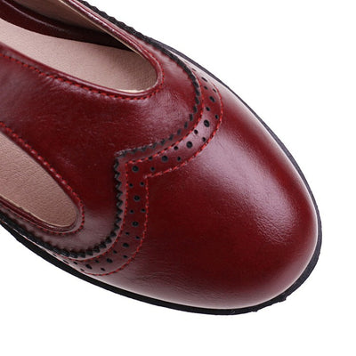 Zapatos Escolares Talla Grande para Mujer - Mocasines con Hebilla Primavera - Image 13