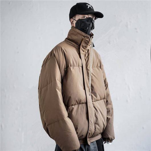Abrigo Acolchado de Algodón con Cuello Tipo Stand para Hombre - Image 10