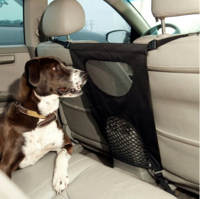 Barrera de Protección para Mascotas en Auto - Divisor de Asiento Trasero