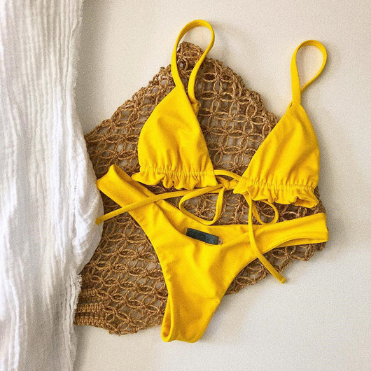 Bikini Entallado con Cordones Ajustables - Image 12