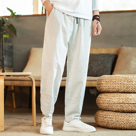 Pantalones Capri Holgados Talle Grande con Cintura Elástica