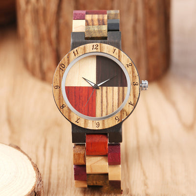 Reloj Digital Creativo de Madera Pantalla Full Color - Image 12