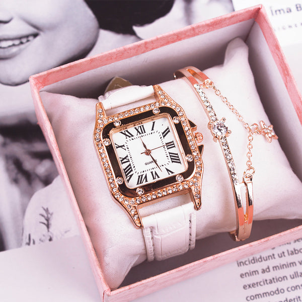 Conjunto de Reloj y Pulsera - Set de 2 Piezas Premium para Negocios