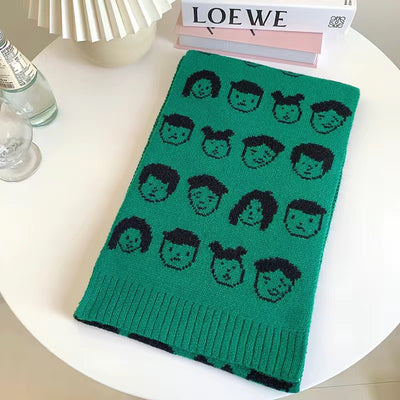 Pañoleta Invernal Estampada con Diseño Cartoon para Mujer - Image 14