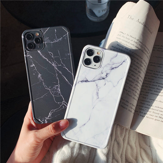 Funda Protectora Antigolpes con Patrón Mármol para Celular