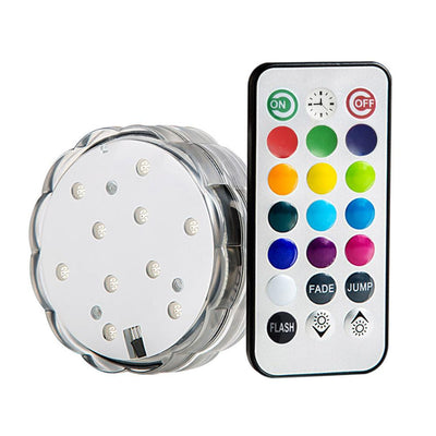 Luces Submarinas LED Multicolores con Control Remoto Sumergible
