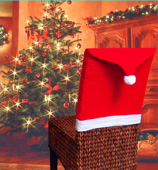 Juego de Sillas Navideñas con Decoración de Mesa y Sombreros Festivos - Image 6