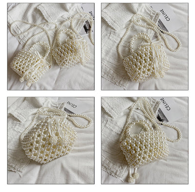 Bolso Mensajero de Perlas con Cadena Elegante para Mujer - Image 7