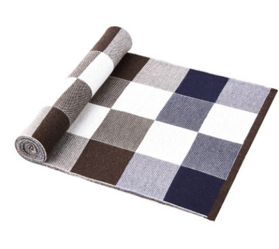 Bufanda de Lana Cuadros para Hombre - Invierno Cálido y Elegante - Image 11