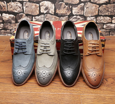 Zapatos de Cuero para Hombre Estilo Británico