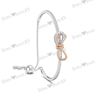 Pulsera de Plata Esterlina S925 Diseño de Moño - Joyería de Moda Viral - Image 4