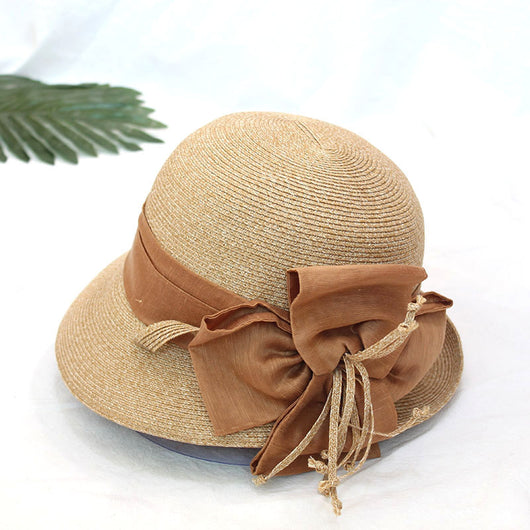 Sombrero de Paja con Ala Ondulada y Flores - Image 9