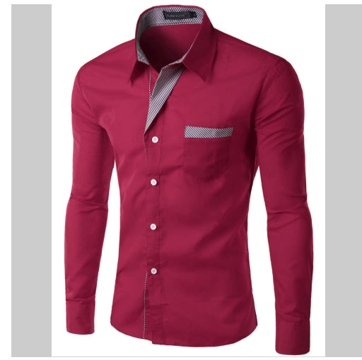 Camisa Manga Larga Clásica para Hombre - Estilo Europeo y Americano - Image 16