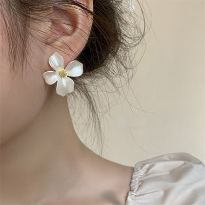 Aretes Retro Flores Pintadas a Mano - Diseño Francés Personalizado - Image 2