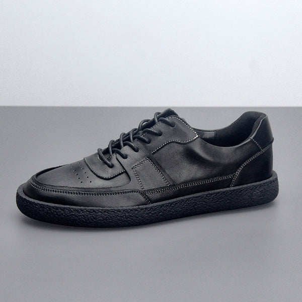 Tenis de Cuero Transpirables Vintage Hombre - Zapatos Casuales Bajos - Image 4