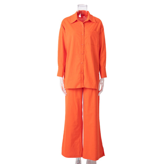 Conjunto de Dos Piezas: Blusa Suelta y Pantalón Cintura Alta - Image 7