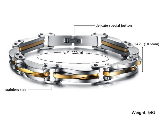 Pulsera de Acero Titanio para Hombre con Textura de Diamante - Image 9