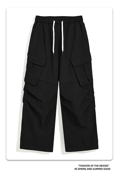 Pantalones Plisados Retro para Hombre - Corte Recto Casual Tendencia - Image 17