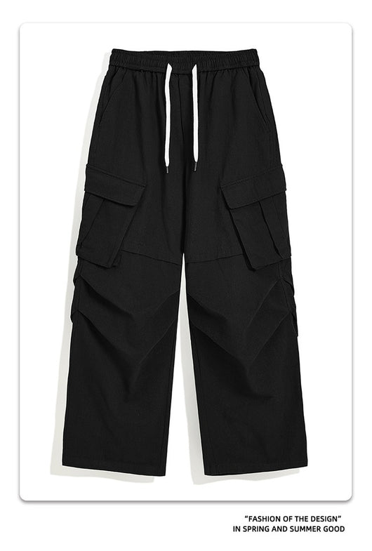 Pantalones Plisados Retro para Hombre - Corte Recto Casual Tendencia - Image 17