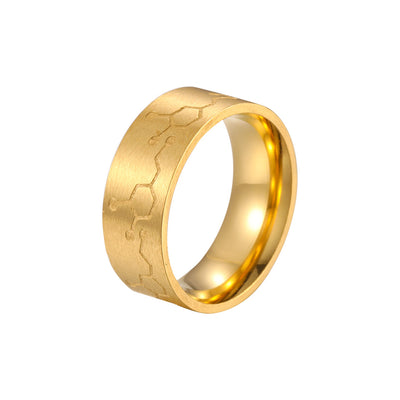 Anillo de Acero Inoxidable Dopamina para Parejas - Image 18