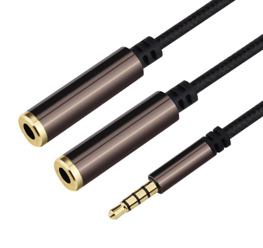 Divisor de Audio para Dos Auriculares - Adaptador Compartidor de Música