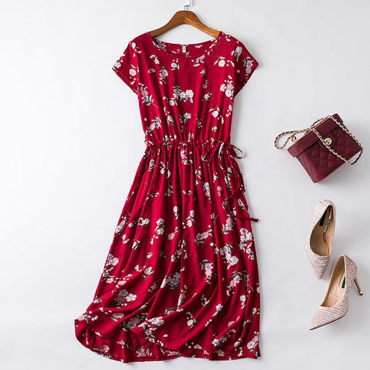 Vestido de Algodón y Seda