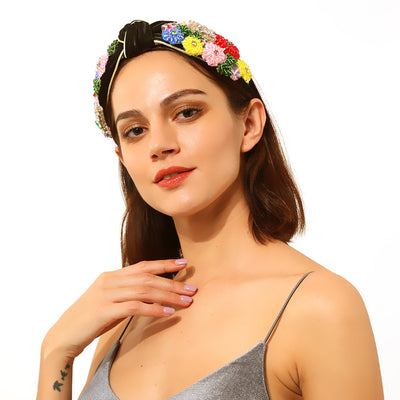 Diadema Floral Anudada de Estilo Elegante - Image 5