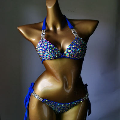 Bikini Deportivo con Detalles de Aleación Diamantada para Mujer - Image 16