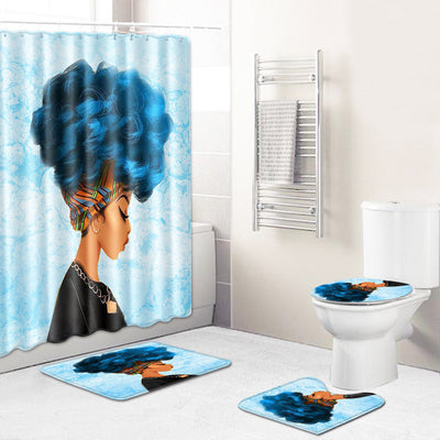Cortina de Baño Africana Diseño Creativo para Mujeres - Image 6