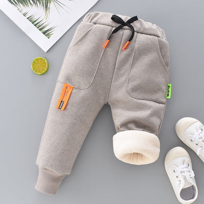 Pantalones Cálidos Acolchados de Felpa para Niña - Image 10