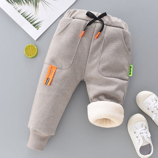 Pantalones Cálidos Acolchados de Felpa para Niña - Image 10