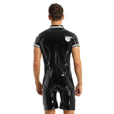 Body Moldeador de Látex Brillante para Hombre - Shapewear Premium - Image 6