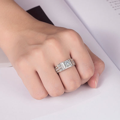 Anillo de Propuesta con Moissanita de Alta Simulación