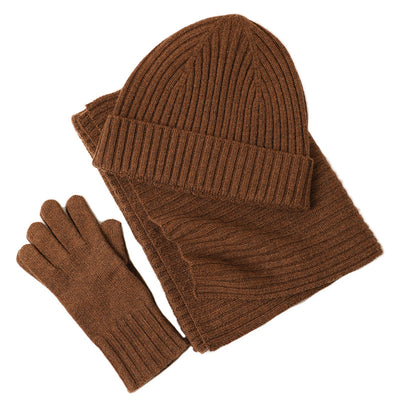 Conjunto de Abrigo Invernal: Gorro, Bufanda y Guantes en Lana para Mujer - Image 5