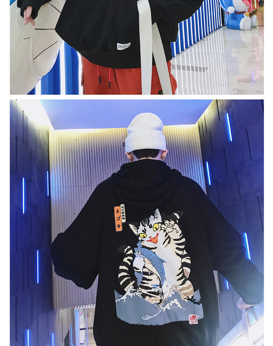 Sudadera con Capucha Hip Hop Estilo Harajuku - Image 2
