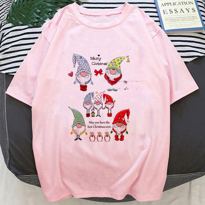 Playera Navideña con Estampado de Papá Noel y Reno - Image 31