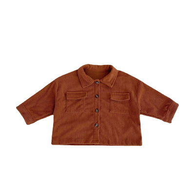 Conjunto de Abrigo y Pantalón Pana para Bebé Niño y Niña - Cuello Solapa Primavera Otoño - Image 4