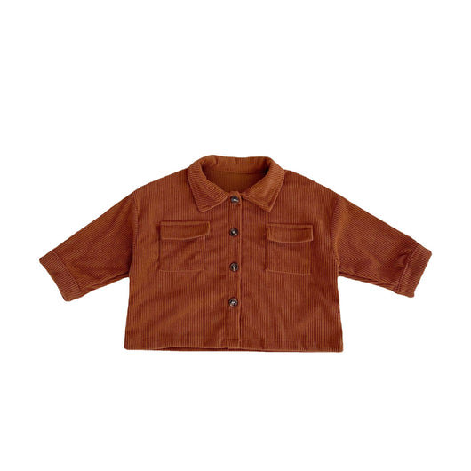 Conjunto de Abrigo y Pantalón Pana para Bebé Niño y Niña - Cuello Solapa Primavera Otoño - Image 4