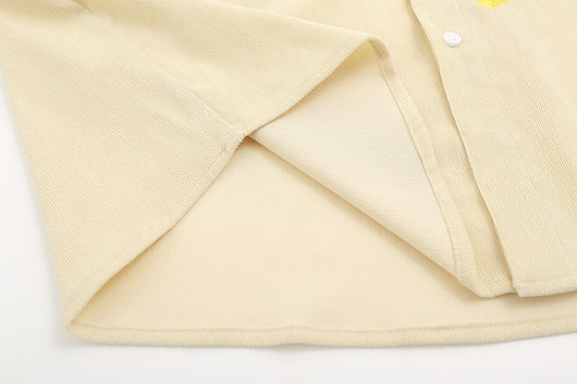 Camisa de Pana Bordada Tide Retro Estilo Neutral - Image 14