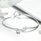 Pulsera de Plata Esterlina 925 con Corazón para Mujer