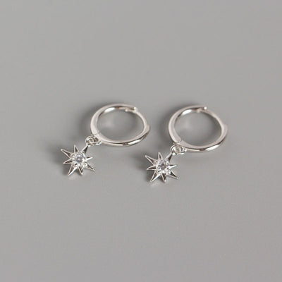 Aretes de Plata Esterlina con Estrella de Anís Minimalista - Image 5