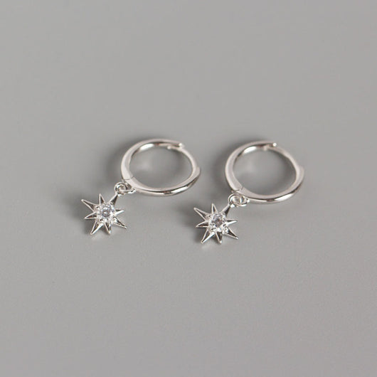 Aretes de Plata Esterlina con Estrella de Anís Minimalista - Image 5