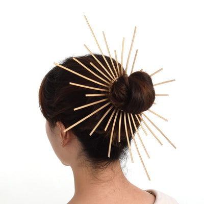 Diadema Gótica con Halo Dorado Exagerado - Image 22