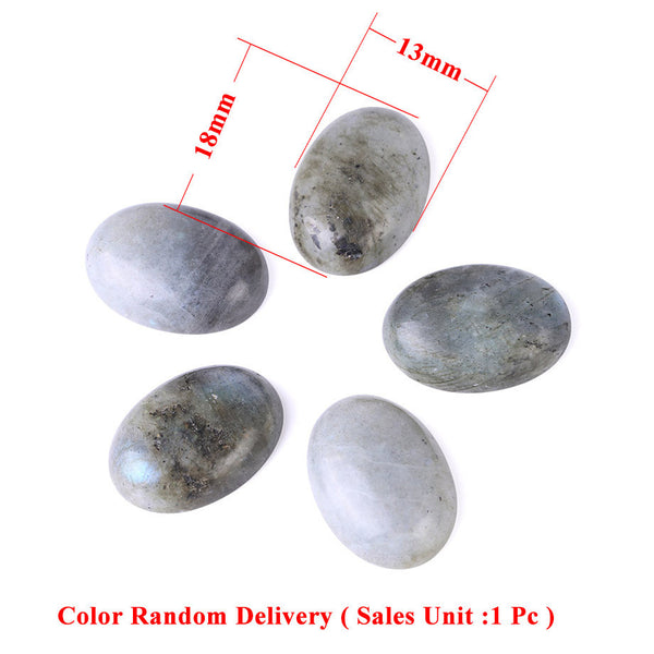 Cabujón de Labradorita Gema para Anillo con Base Plana - Image 11