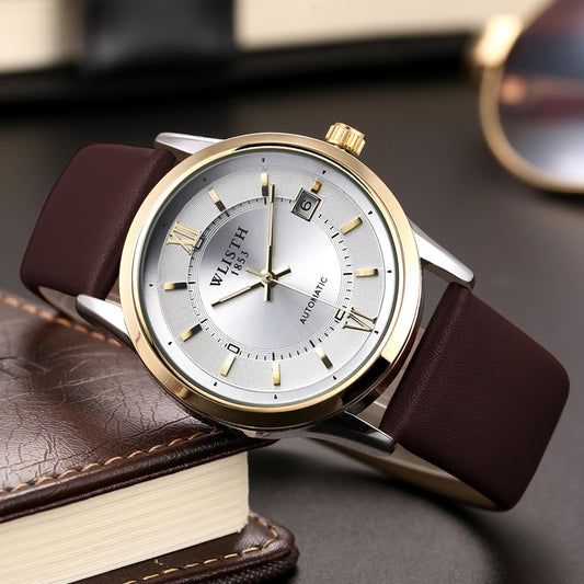 Reloj Automático Mecánico Impermeable para Hombre de Negocios