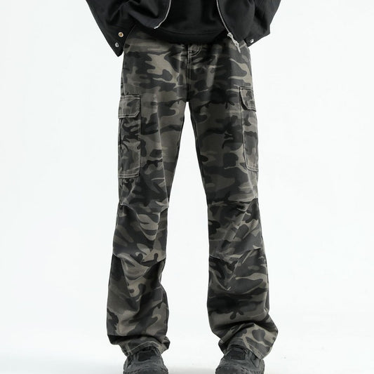Pantalones Denim Paracaidista con Diseño Fashion