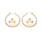 Aretes Colgantes Tres Hongos Dorados para Mujer - Diseño Trendy y Dulce
