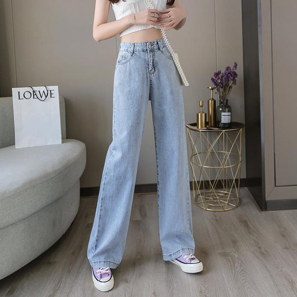 Pantalón Recto Talle Alto Oversize de Pierna Ancha